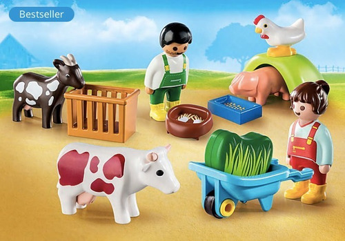 Playmobil 1 2 3 Diversión En La Granja Con Niños Y Animales