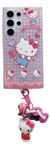Rosa Hello Kitty S22/s23/s24 Serie Protector De Teléfono