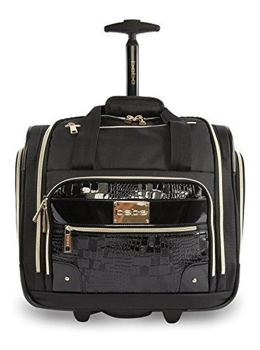 Bebe Womens Daniellewheeled Under The Seat Carry On Bag Blac