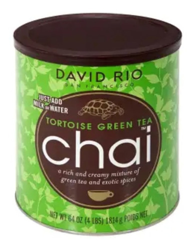 Té Verde Tortuga Con Especias Chai David Rio 1.8 Kg	