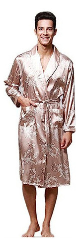 Vestidos Kimono De Satén De Seda Para Verano Y Otoño