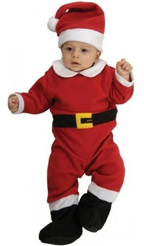 Disfraces De Bebé - Santa Claus (fleece) Romper Niño Navidad