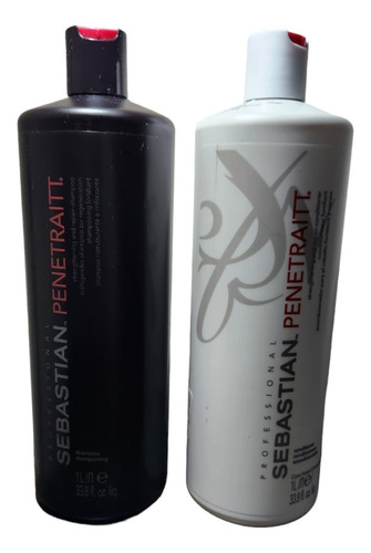 Kit Sebastián Penetraitt Shampoo 1000ml +acondicionador 1000