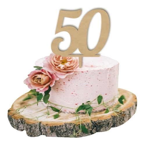 Letrero Para Pastel 50 Aniversario, Topper Cake Art981