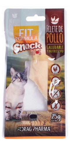 Fit Formula Snack Para Gatos Sabor Filete De Pollo 25gr