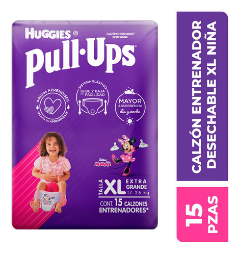 Huggies Pull Up Entrenadores 15 unidades (XG)