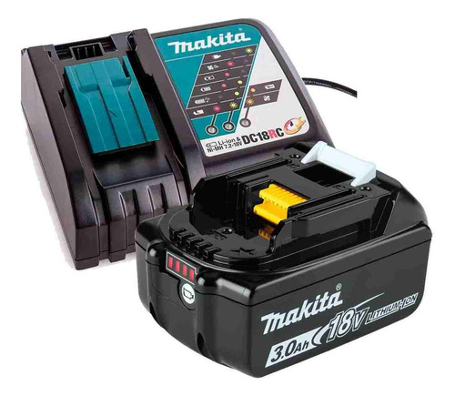 Set Batería 18 V 3.0 Ah + Cargador Makita 191a24-4