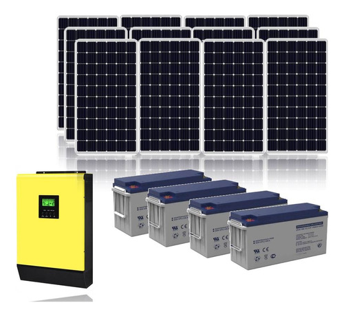 Kit Solar Hibrido On Off Grid Generacion Distribuida Ahorro