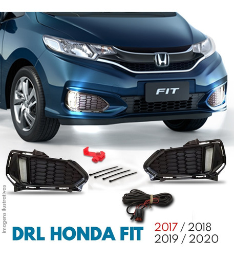 Luz  De Posiçao Diurna Drl Fit 2017 2018 2019 2020