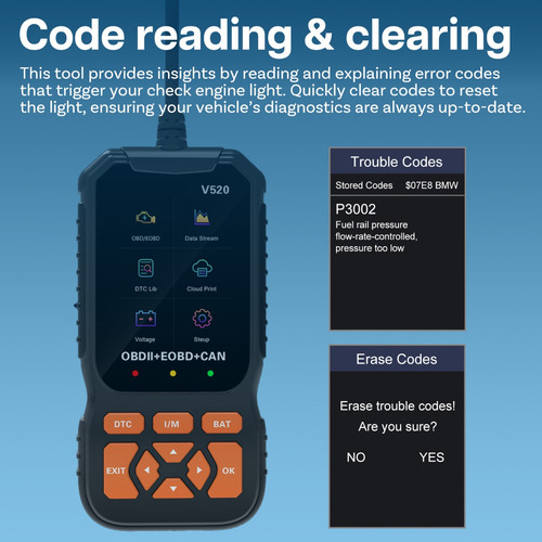 Leitor Obdii/eobd Com Diagnóstico, Reset E Modos 6 A 8