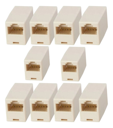 Cople Unión Rj45 10 Piezas 