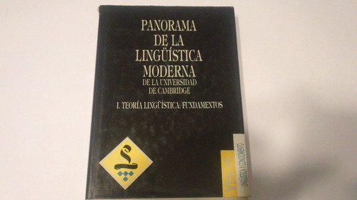 Panorama De La Lingüística Moderna - Tomo 1 - Fundamentos 