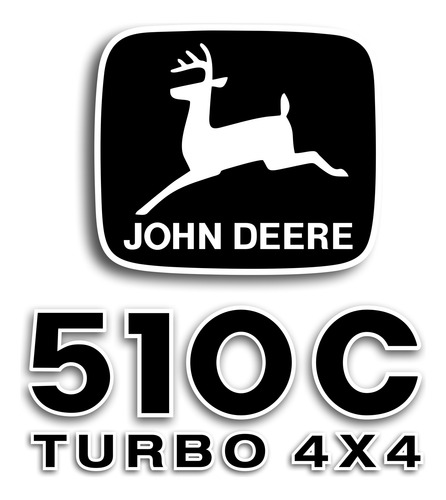 Calcomanias Para Retroexcavadora John Deere 510c Turbo