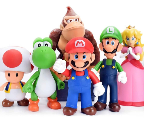 Figuras De Super Mario Bros Set De 3 Piezas De 14cm