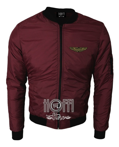 Chaqueta Bomber Beisbolera Piloto Chamarra Militar Vinotinto