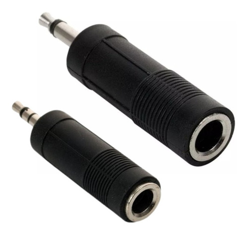 Lote De 10 Adaptadores Jack 6.3mm A Plug 3.5mm