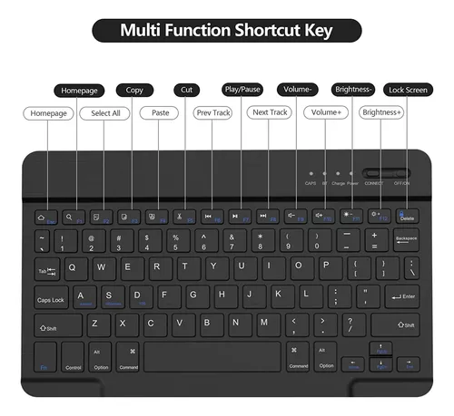 Funda de teclado con protector de pantalla para Lenovo Tab P11 de 2ª  generación de 11.5 pulgadas 2023 (TB350FU/TB350XU), teclado Bluetooth  inalámbrico