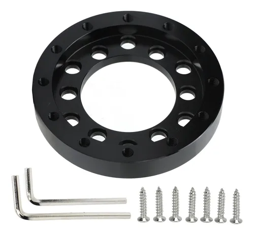 Adaptador De Cubo De Volante De 70 Mm, Placa Negra, Aluminio