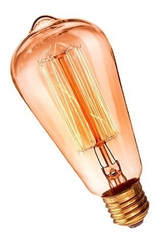 Lampara Retro Filamento Incandescente Antique 25w St64 E27