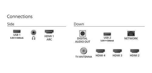 Imagen 4 de 4 de Android Tv 43 Led 4k Uhd Philips 43pud7407/77 Dolby Atmos