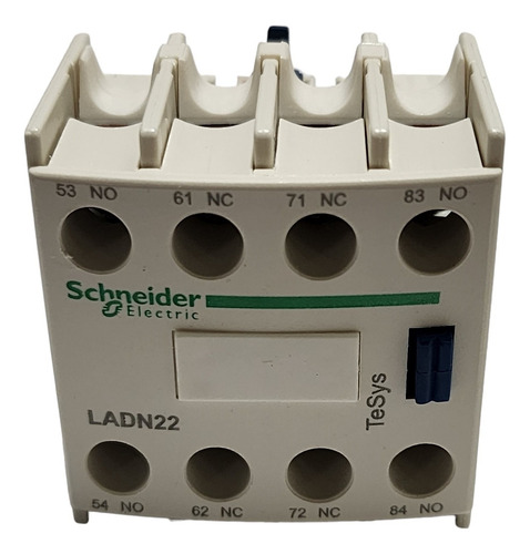Bloco Contato Auxiliar Para Contator Frontal 2Na+2Nf Cinza Escuro Ip20 LADN22 Schneider Electric