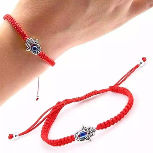 2 Piezas Pulsera Hilo Rojo Ojo Turco Mano  Fatima Proteccion