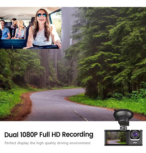 Cámara Coche Grabadora Video Wifi Espejo Retrovisor Auto Seg