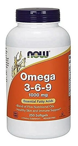 Ahora Foods, Omega 3-6-9, 1000 Mg, 250 Cápsulas Blandas.