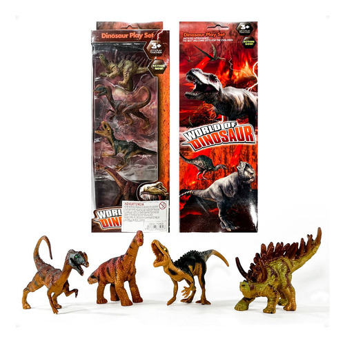 Set De Dinosaurios Coleccionables Caja - Kubo