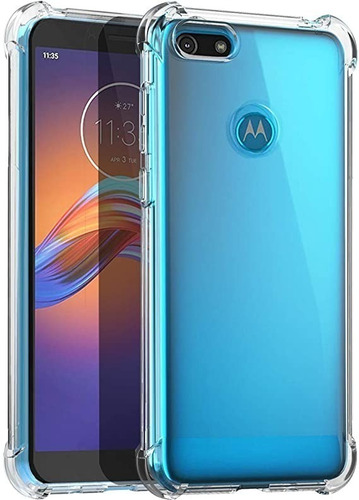 Funda Tpu Reforzada C/ Esquineros Para Motorola Moto E6 Play