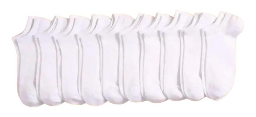 10 Pares De Calcetines Hombre Color Blanco