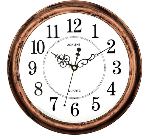 Reloj De Pared Decorativo De 13 Pulgadas Silencioso, A Bater