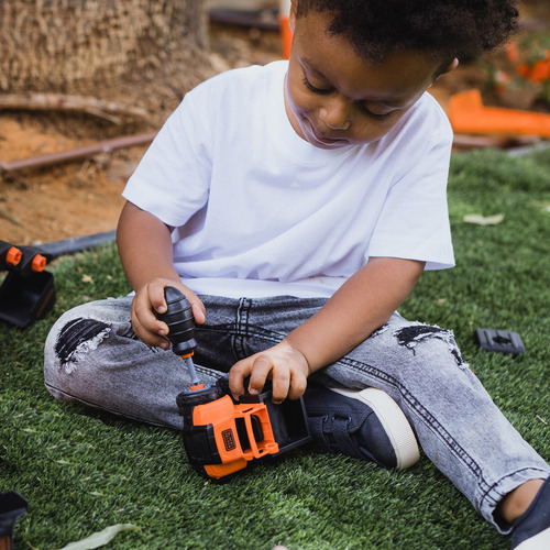 Camión Volqueta Desmontable Contrucción Black+decker Tt027s- Camión Naranja