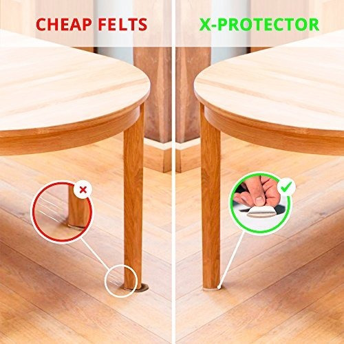 X Protector Juego 8 Almohadilla Fieltro Para Mueble