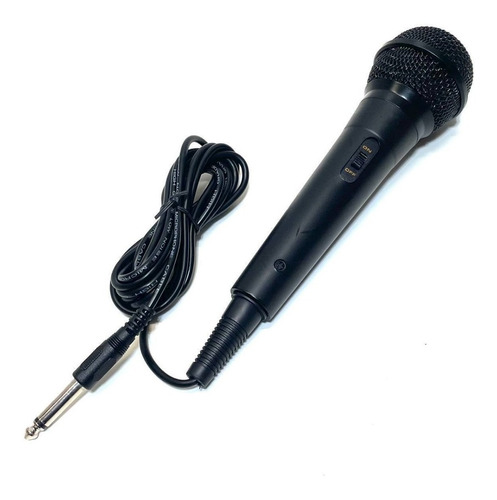 Microfono Alambrico Cable 2m Negro Karaoke Nuevos!