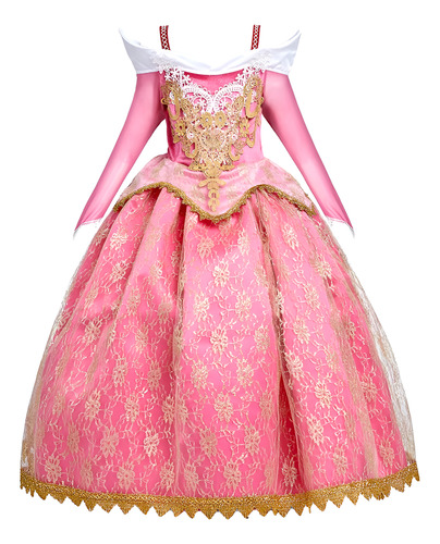 Disfraz Aurora De Bella Durmiente Importado Vestido Niña