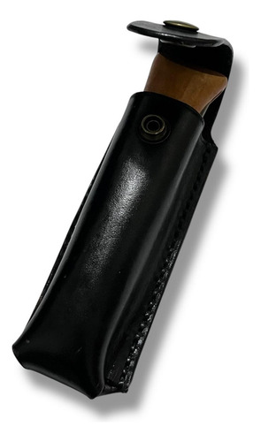 Funda De Cuero Para Navaja Opinel N9- Estuche Elegante Negro