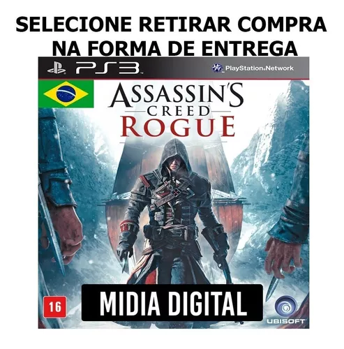 Assassins Creed Rogue Dublado - Jogos Ps3 Psn