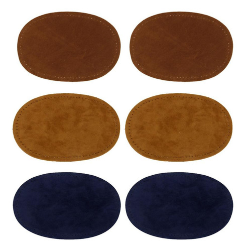 6x Parches De Codo, Apliques En Apariencia De Oval Para