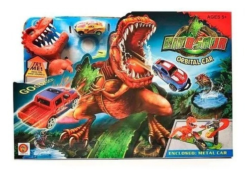 Pista Orbital Dinosaurio T Rex Veloz Wheels Carros City