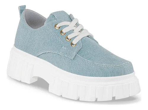 Zapatos azul online claro mujer