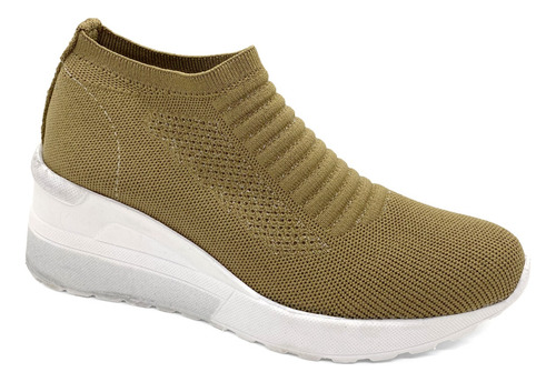 Zapatilla Taco Chino Mujer Elastizada Deportiva Livianas