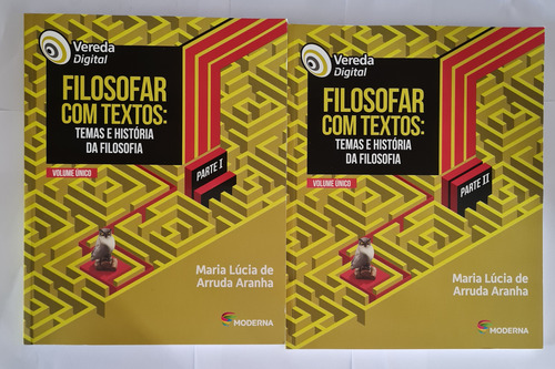 Livro, Kit (2), Parte I E Ii, Filososfar Com Textos Temas E História Da Filosofia , Maria Lúcia De Arruda Aranha (Usado)