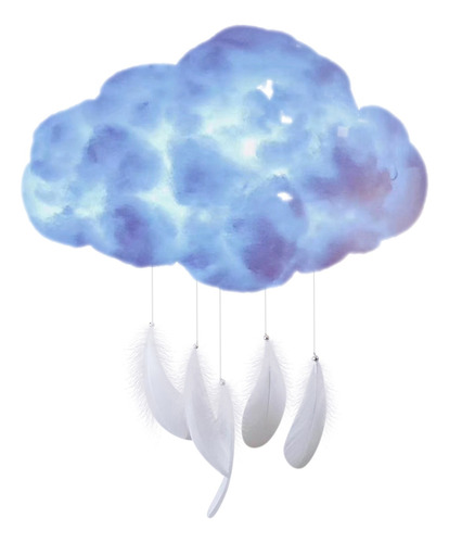 Lámpara Led Para Niños, Diseño De Nubes Blancas Cálidas, Luz