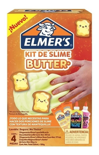 Kit Slime Elmers Butter X4 Piezas