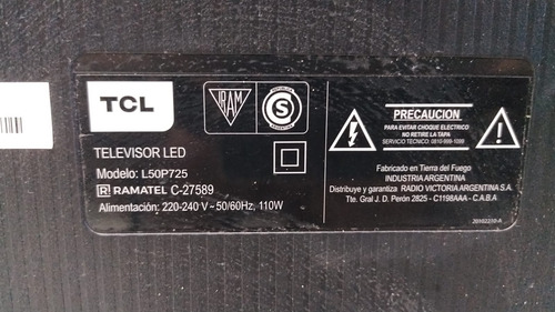 Placa Main Tcl L50p725 Consutar Otro Modelos Y Marca (Usado)