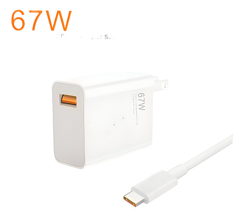 Cargador Original Xiaomi Turbo 67w + Cable Usb Tipo C 67w Turbo