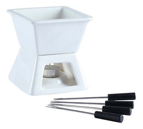 Kit Fondue Gante  7 Pcs  Velas + Garfos Hauskraft  