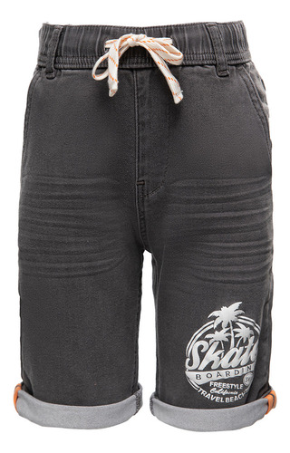 Bermuda Denim Gris Niño Fashion's Park