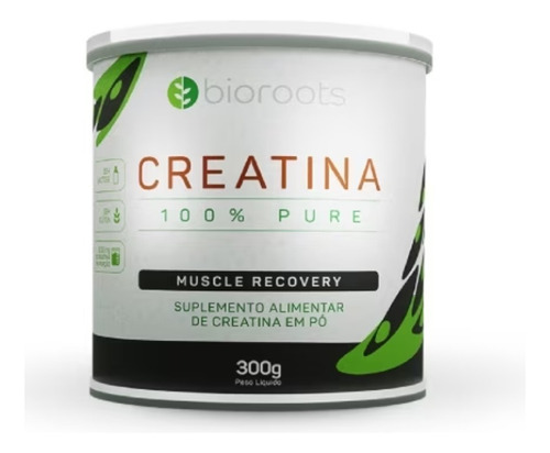 Creatina 100% Pure Em Pó 300g Bioroots